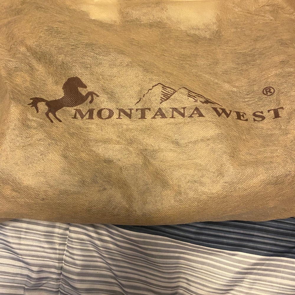 Montana West Cowhide Fringe Purse Nwt
